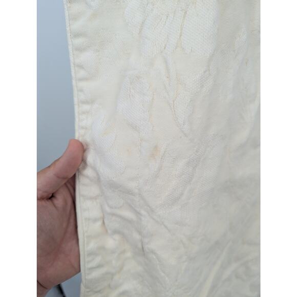 Set of 3 Vintage D. Porthault King Pillowcases Ivory Floral Damask 100% Cotton - Picture 6 of 9